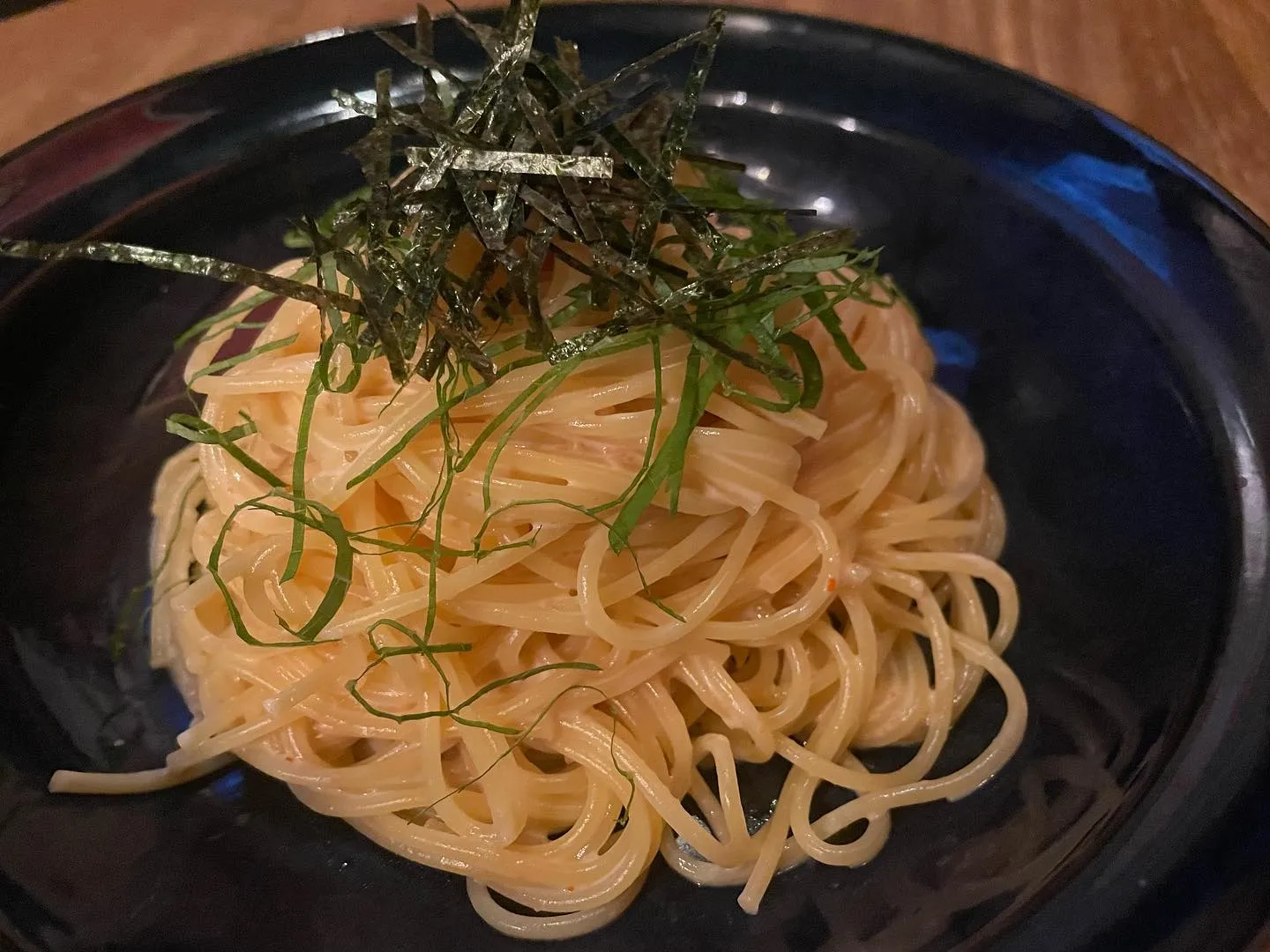 7月17日水曜日本日の日替わりランチは明太子パスタ